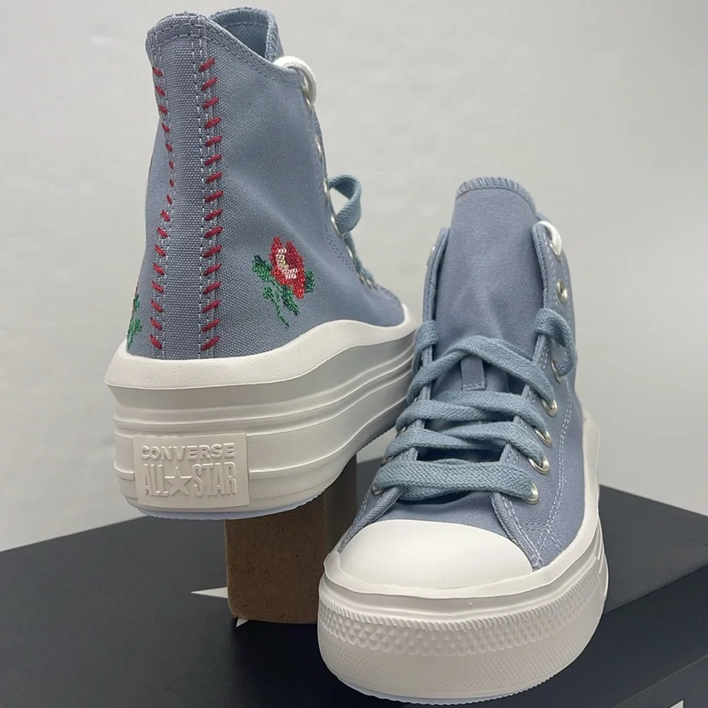 Converse WMNS High-Top Platform Sneakers A12571C CTAS MOVE HI WET STONE/WET STON